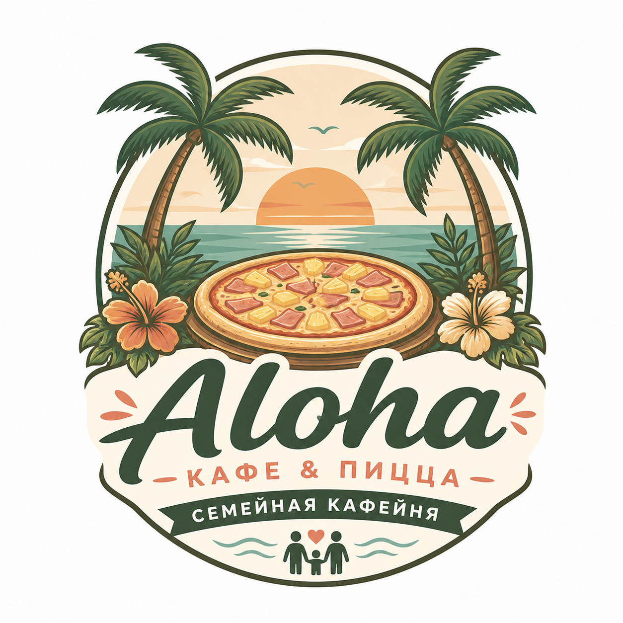 Логотип кафе Aloha