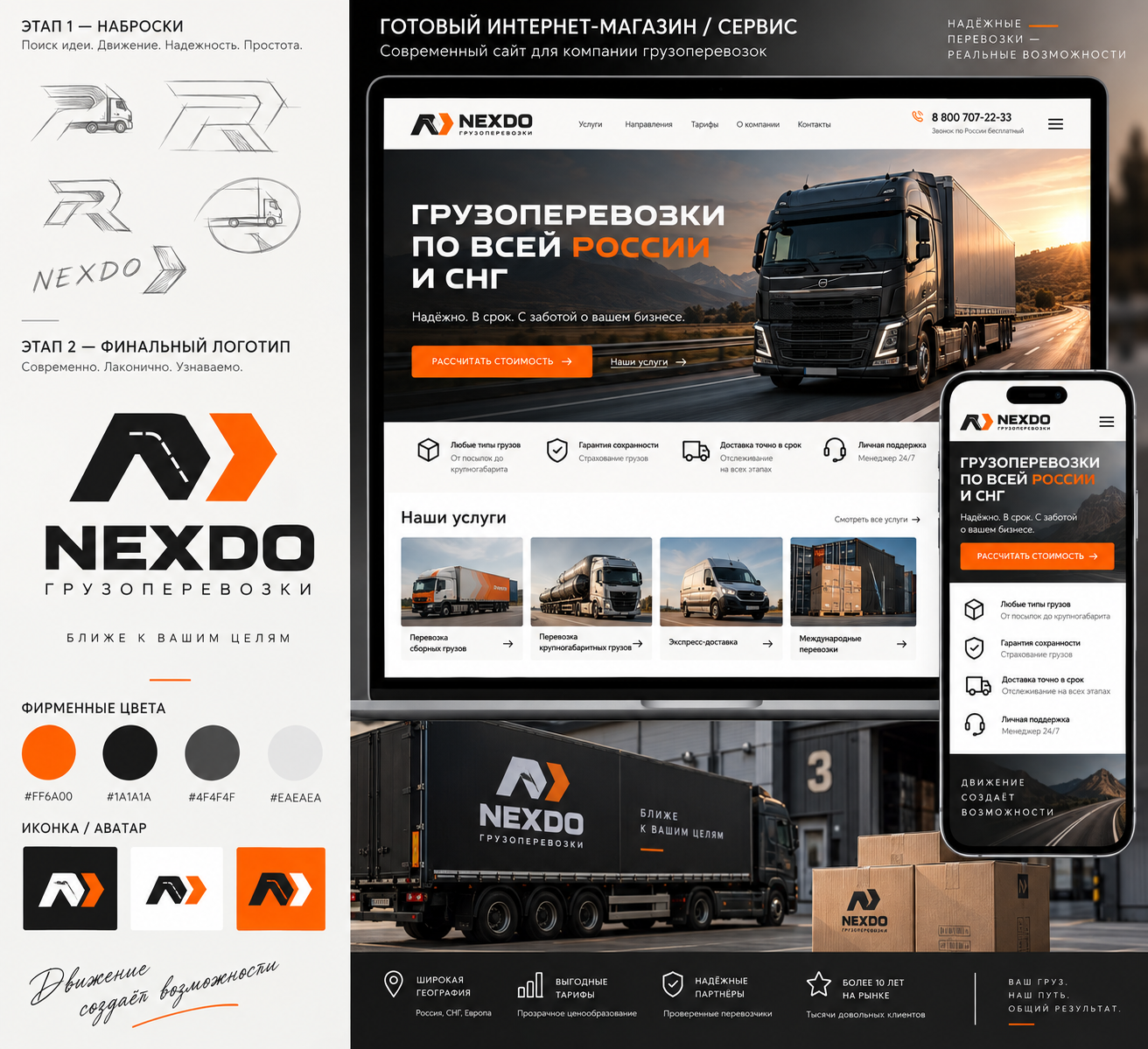 Дизайн сайта NEXDO